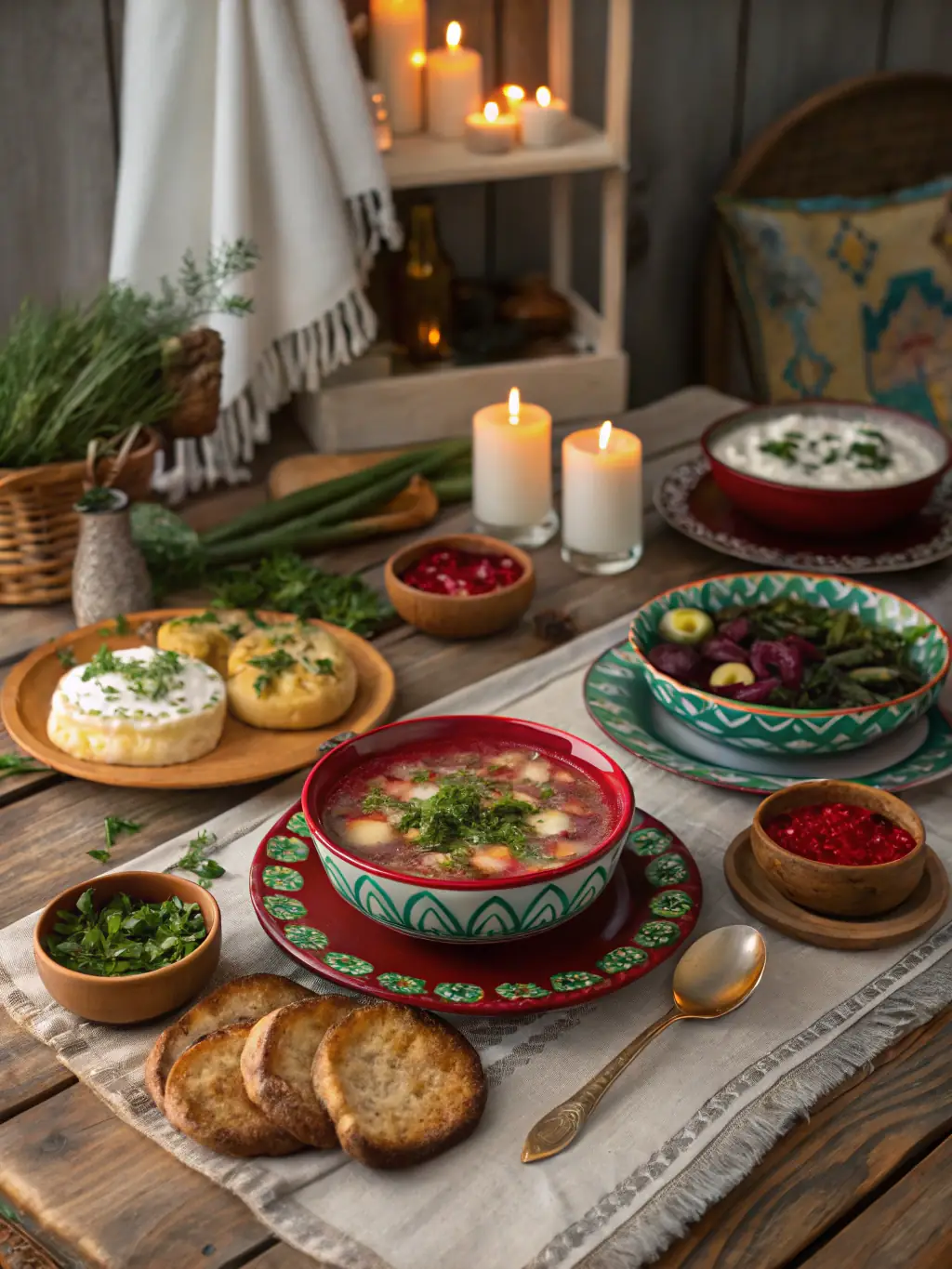 The Olymp Hotel restaurant, showcasing a cozy breakfast area with a buffet of Russian and European cuisine.